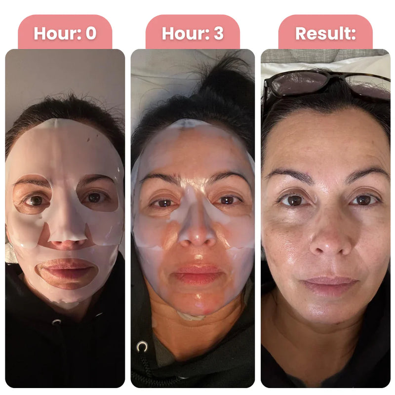 Before/after photos from actual customers aged 35-50, diverse ethnicities